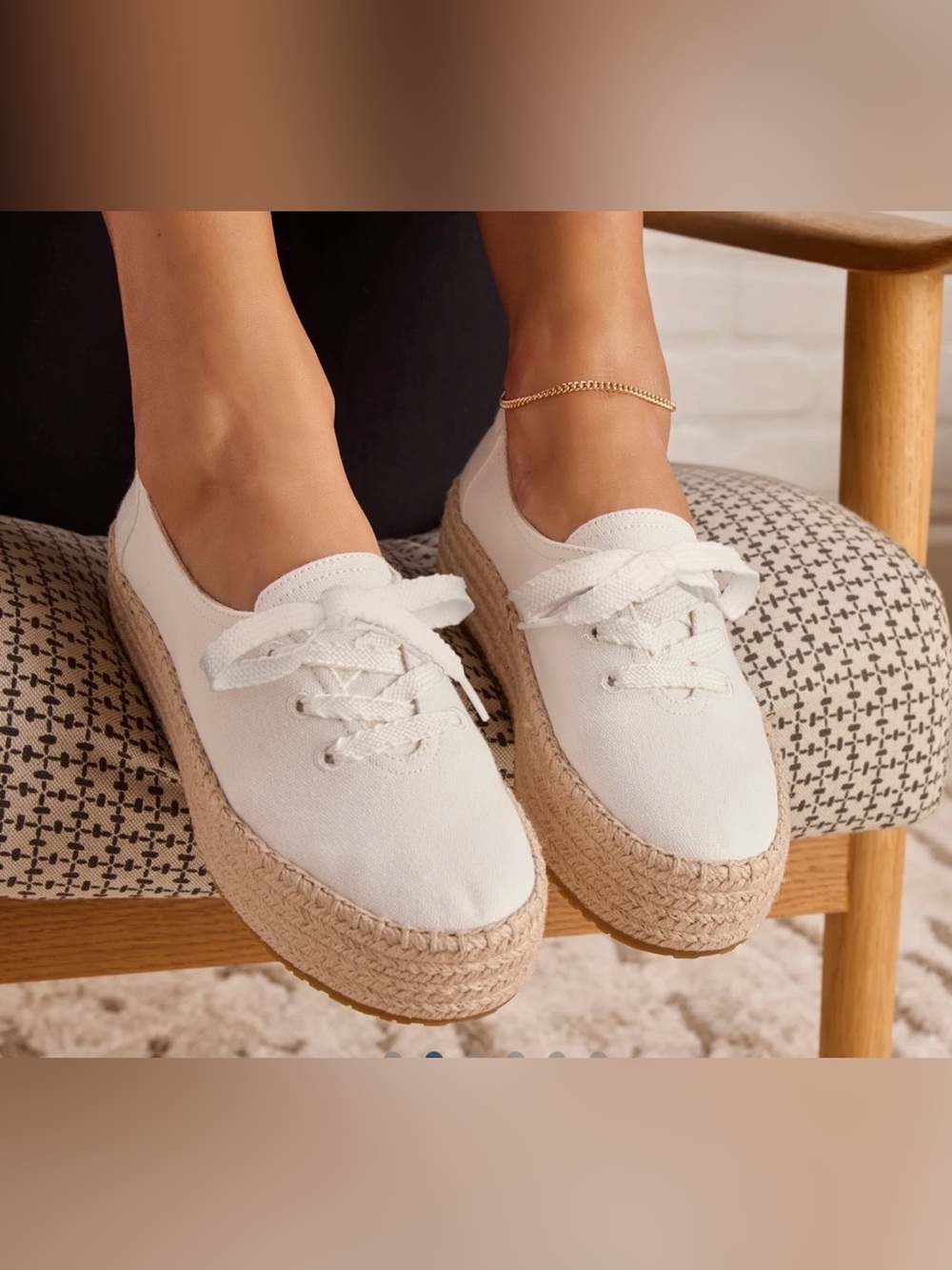 TOMS Valencia Lace-Up Platform Espadrille